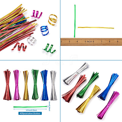 Plastic Wire Twist Ties AJEW-TA0017-17B-1