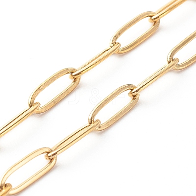 304 Stainless Steel Paperclip Chains Necklace NJEW-JN03593-01-1