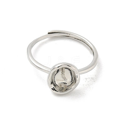 Brass Cup Peg Open Cuff Ring Settings LS-KK-G518-10P-04-1