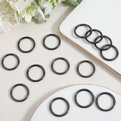 20Pcs Zinc Alloy Closed Jump Rings FIND-SP0002-78-1