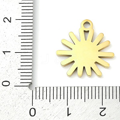 304 Stainless Steel Pendants STAS-F315-07G-01-1