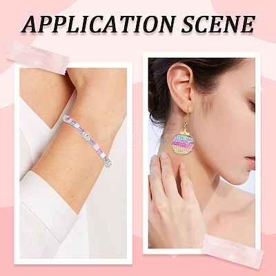 12 Strands Transparent Gradient Color Glass Beads Strands GLAA-SC0002-01-1