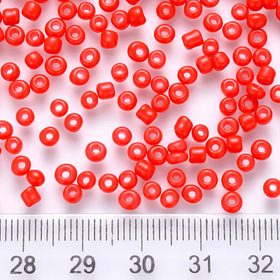 12/0 Baking Paint Glass Round Seed Beads SEED-S036-01A-15-1