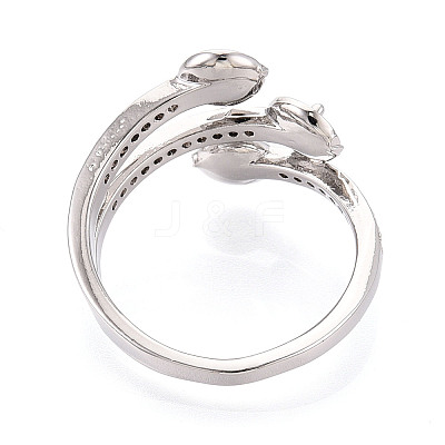 Brass Micro Pave Cubic Zirconia Cup Peg Ring Settings KK-N274-21P-1