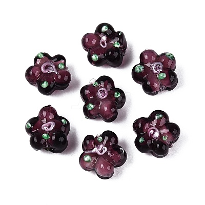 Handmade Lampwork Beads Strands LAMP-D015-08B-01-1