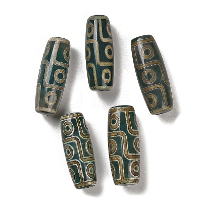 Tibetan Style dZi Beads TDZI-R002-02F-1