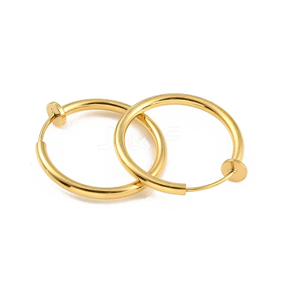Ion Plating(IP) 304 Stainless Steel Clip-on Earrings EJEW-M218-03C-G-1
