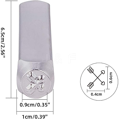 Iron Seal Stamps AJEW-BC0005-29G-1