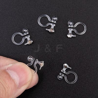 Plastic Clip-on Earring Findings KY-P007-M01-1