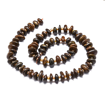 Natural Bronzite Beads Strands G-E569-J07-1
