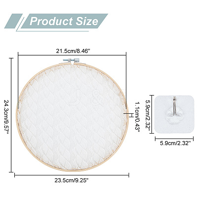 Lace Disc Earring Organizer Holder DIY-WH0399-64B-1