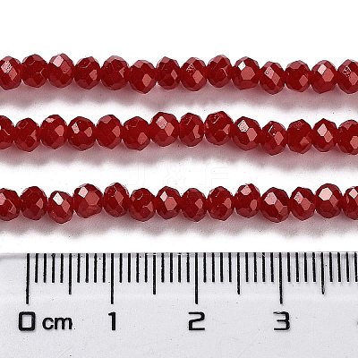 Baking Paint Imitation Jade Glass Bead Strands DGLA-A034-J4MM-A29-1