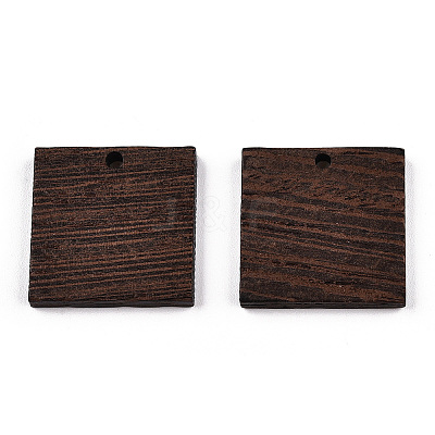 Natural Wenge Wood Pendants WOOD-T023-79-1