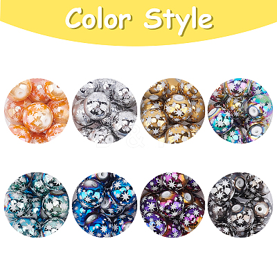 Christmas Electroplate Glass Beads EGLA-BC0001-003-1