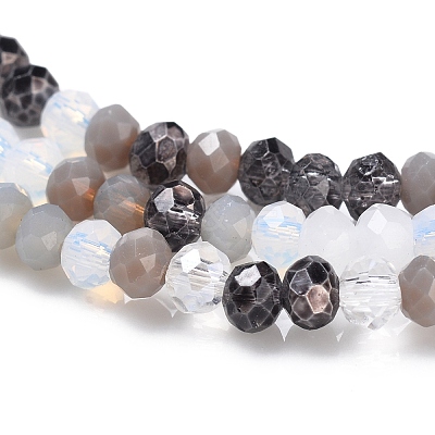 Glass Beads Strands GLAA-F106-B-11-1