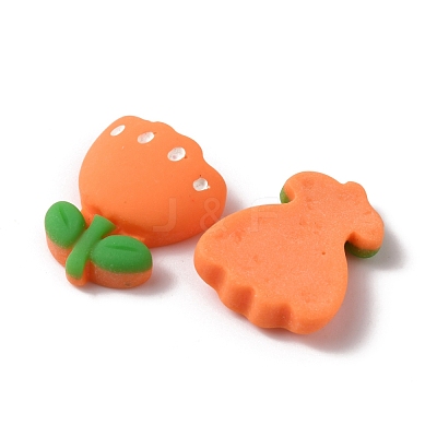 Opaque Resin Cabochons RESI-WH0021-37B-1