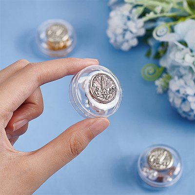 Round Transparent Plastics Display Boxes CON-WH0088-39-1