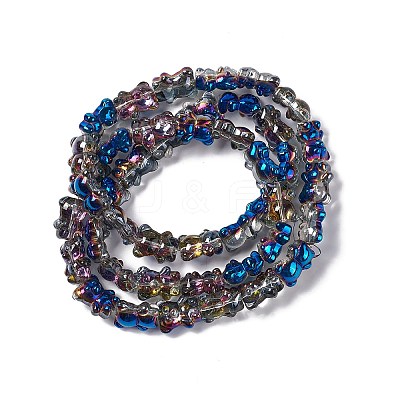 Electroplate Glass Beads Strands EGLA-L030-HR02-1