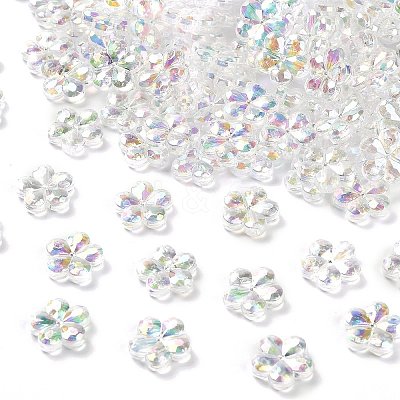 Transaparent Acrylic Beads PACR-H004-01A-1