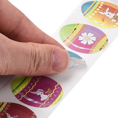 9 Patterns Easter Theme Self Adhesive Paper Sticker Rolls LS-DIY-C060-02A-1