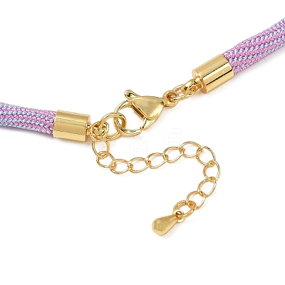 4MM Round Nylon Cotton Cord Necklaces Making NJEW-C106-02G-11-1
