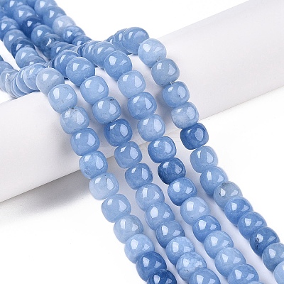 Dyed Natural White Jade Beads Strands G-T138-S12-1