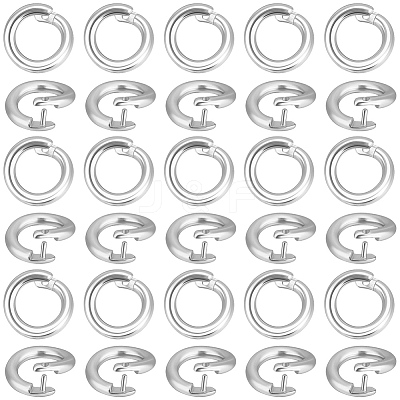 Brass Twister Clasps KK-BBC0025-17A-S-1