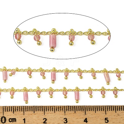 Handmade Brass Column Link Chains CHC-L053-12G-05-1