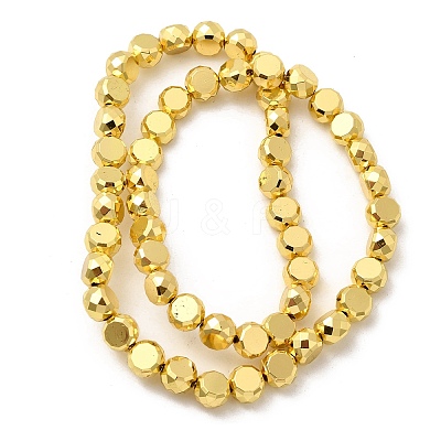 Electroplate Glass Beads Strands EGLA-F166-04B-G-1