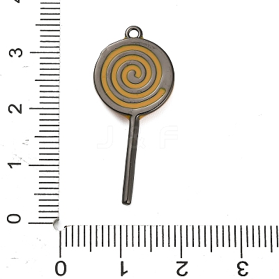 Halloween Brass Enamel Pendants KK-F915-01E-B-1