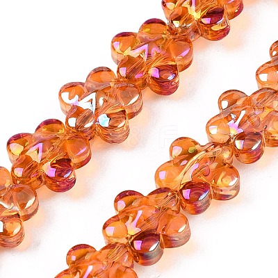 Electroplate Glass Beads Strands EGLA-T028-02G-1