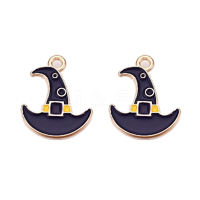 Halloween Theme Alloy Enamel Pendants ENAM-T020-07L-1