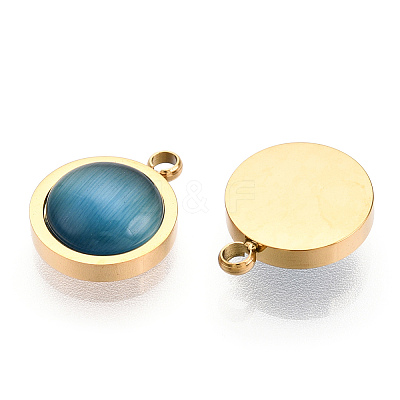 304 Stainless Steel Pendants STAS-T064-14G-1