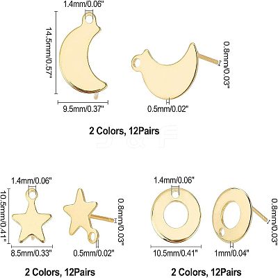 304 Stainless Steel Stud Earring Findings STAS-UN0020-27-1
