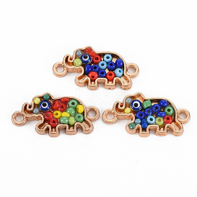 Alloy Enamel Links Connectors PALLOY-N153-38-RS-1