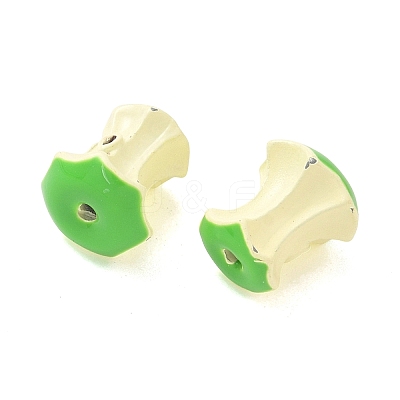 Spray Painted Alloy Beads FIND-C074-10KCG-01-1