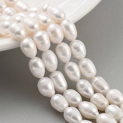 Natural Cultured Freshwater Pearl Beads Strands PEAR-P062-08H-1