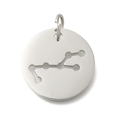 Anti-Tarnish 304 Stainless Steel Pendants STAS-M074-02B-P-1