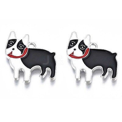 Rack Plating Alloy Enamel Pendants LS-PALLOY-T075-161-1