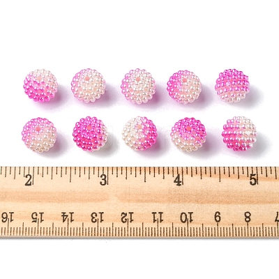 Imitation Pearl Acrylic Beads OACR-FS0001-32F-1