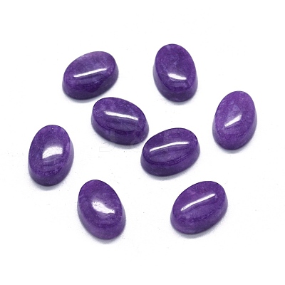 Natural Dyed Jade Cabochons G-O175-21D-1