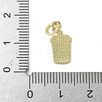 Brass Enamel Charms KK-C110-14B-01G-1