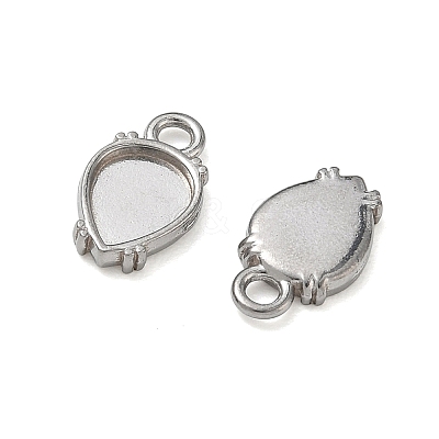 304 Stainless Steel Pendant Cabochon Settings SA-CBAE5AC-06P-1