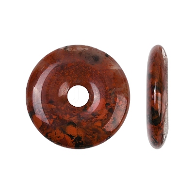 Natural Brecciated Jasper Pendants G-C220-F02-30mm-1
