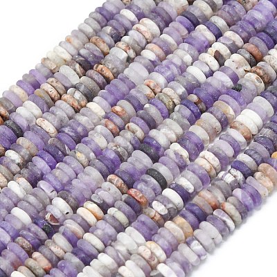 Frosted Natural Amethyst Beads Strands G-K389-C25-01-1