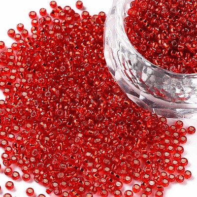 11/0 Grade A Transparent Glass Seed Beads X-SEED-Q007-F37-1