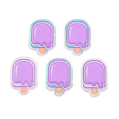 Transparent Printed Acrylic Cabochons TACR-N016-25-1