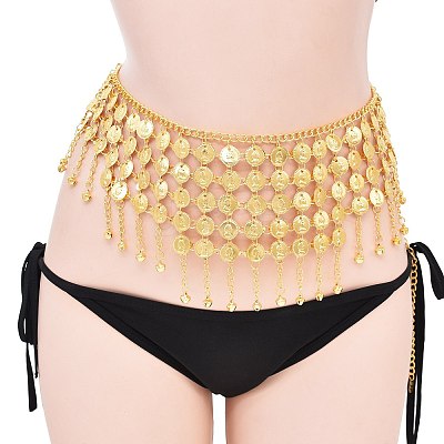 Iron Multi-Layered Coin Tassel Waist Belly Chains for Women FS-WG4A907-01-1