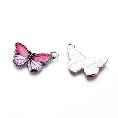 Antique Silver Plated Alloy Pendants ENAM-L029-01AS-1