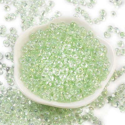 6/0 Inside Colours Fringe Glass Seed Beads SEED-A034-03E-1